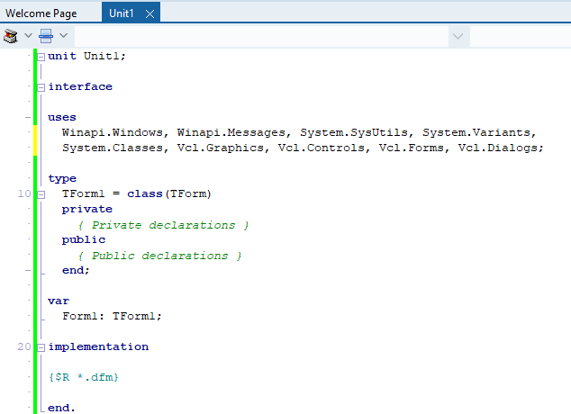 Delphi Code View
